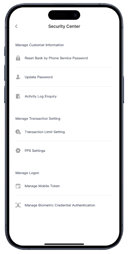 activate Biometric Credential Authentication