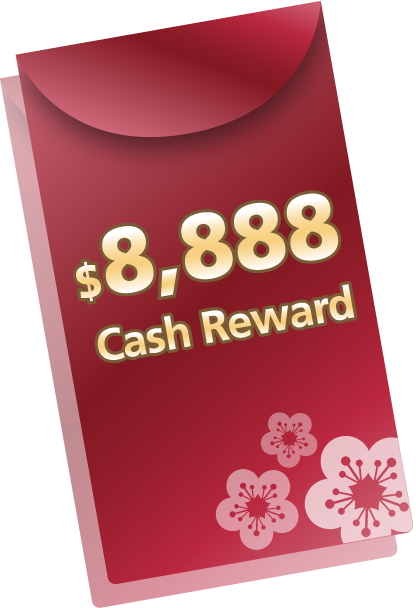 8888 Cash Reward