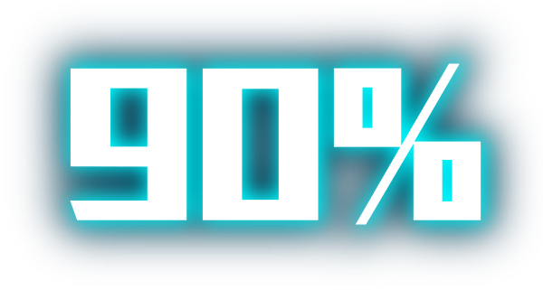 90%